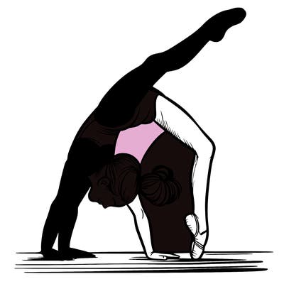 girl doing gymnastics