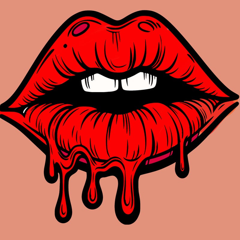 lips that look realistic and drip
