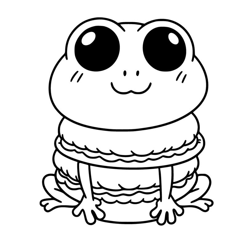 frog macaroon