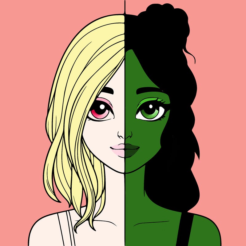 realistic girl split