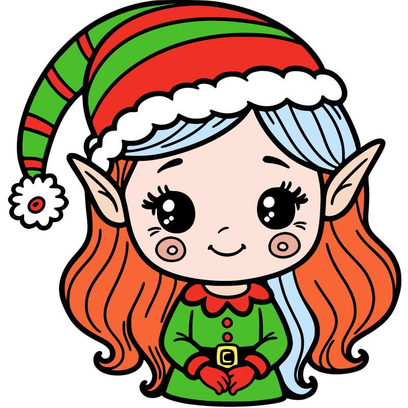 christmas elf girl