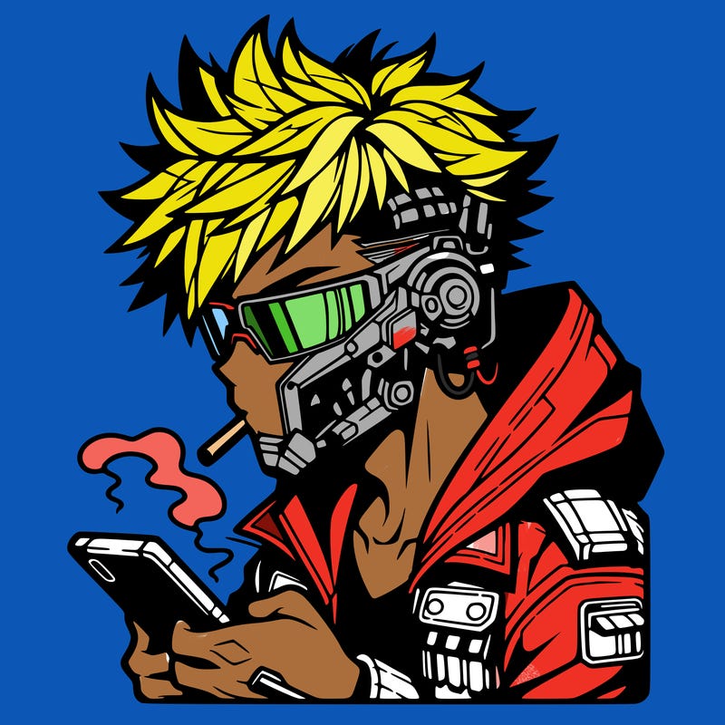 cyberpunk boy cool anime