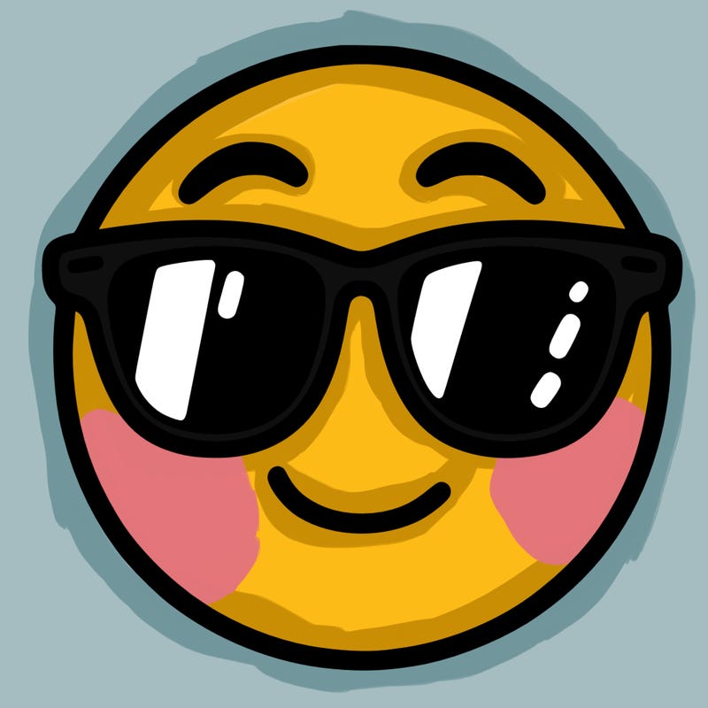 emoji with sunglasses