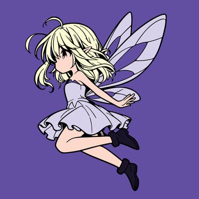manga fairy flying
