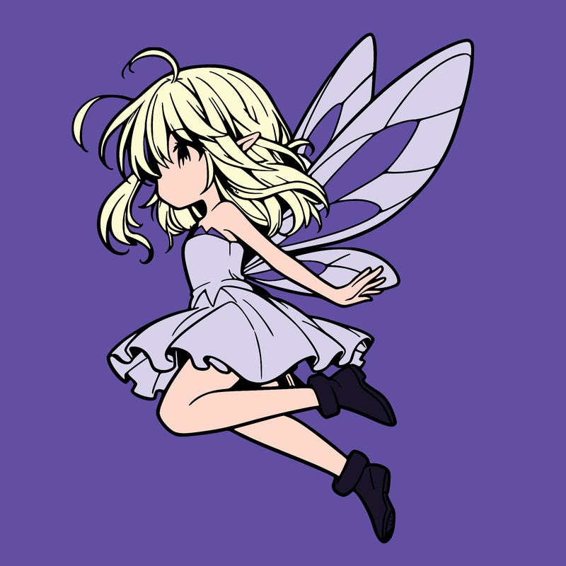 manga fairy flying