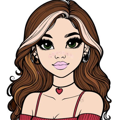 realistic pretty girl