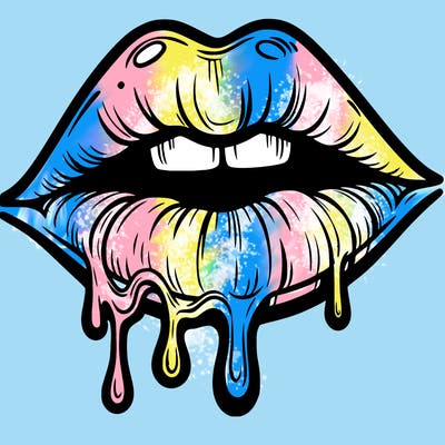 lips that look realistic and drip