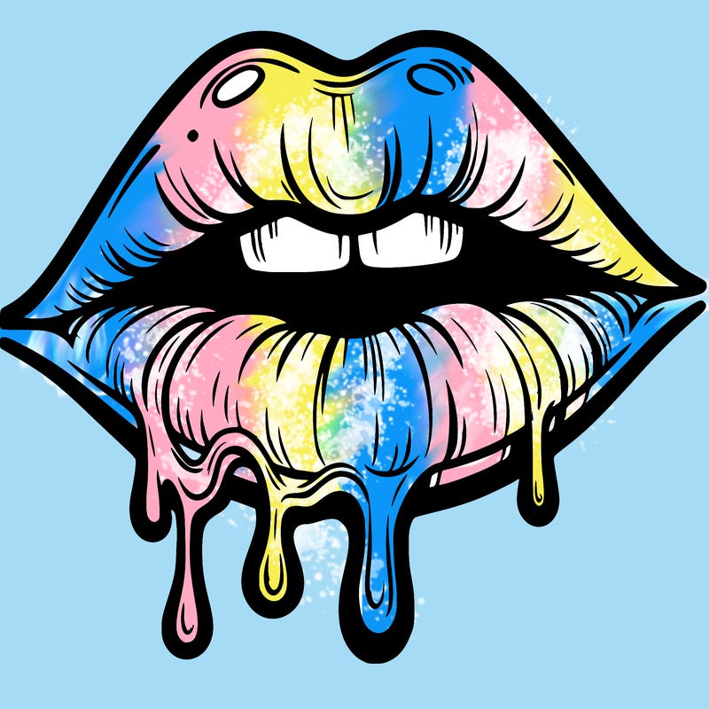 lips that look realistic and drip