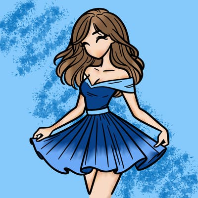woman in skirt