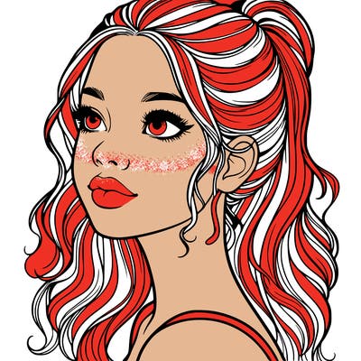 beautiful realistic girl