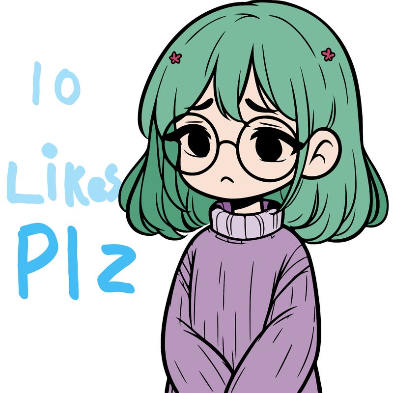 sad girl with glasses in a sweater