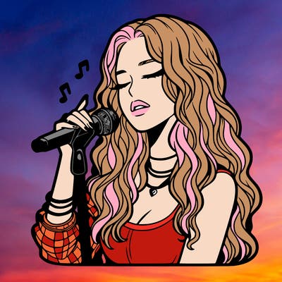 realistic female singer