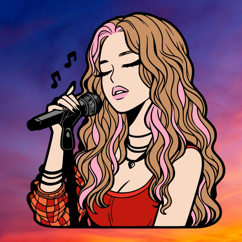 realistic female singer