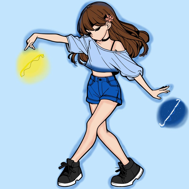 realistic girl danceing