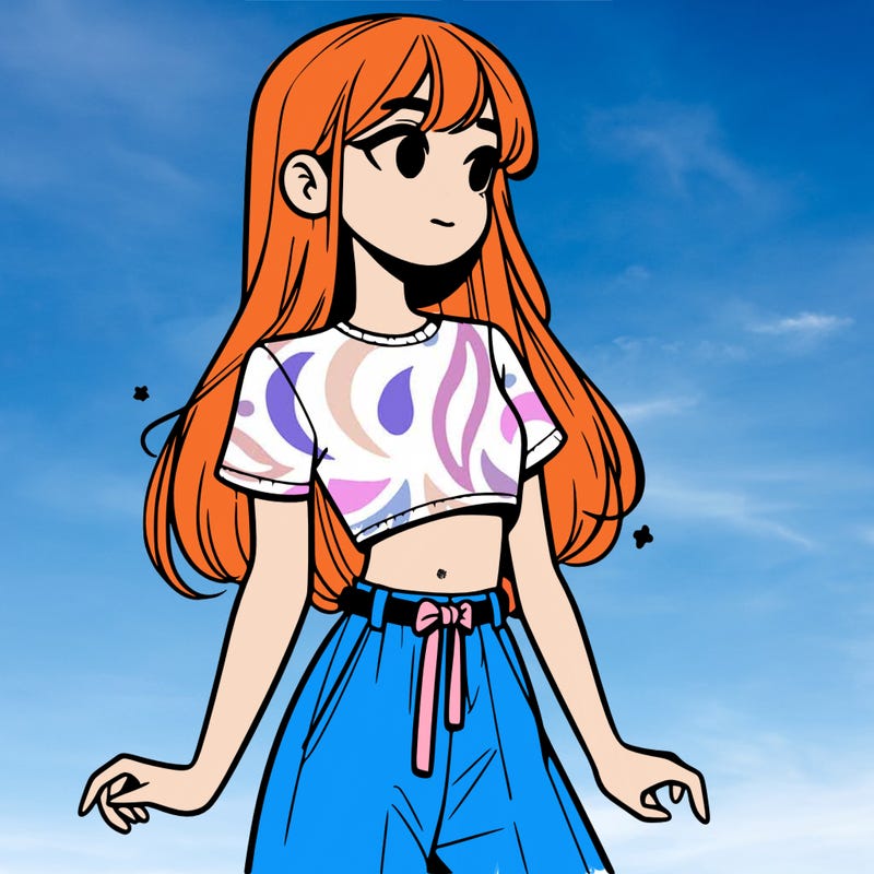 girl in a cute crop top