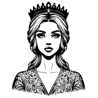 realistic beautiful queen