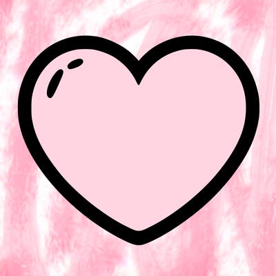 a blank heart