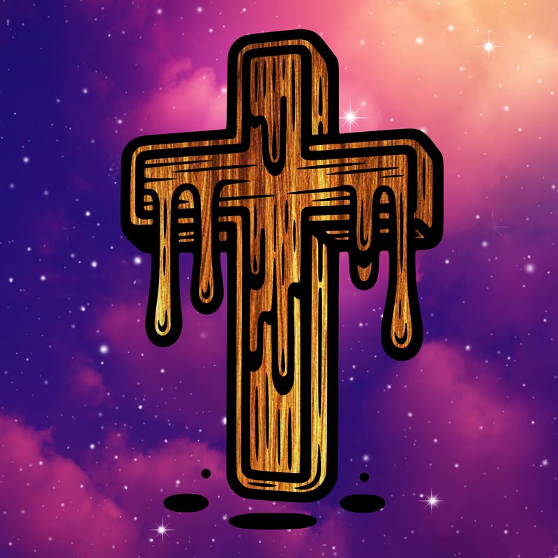 dripping cross