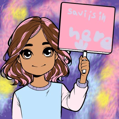 realistic girl holding up a sign