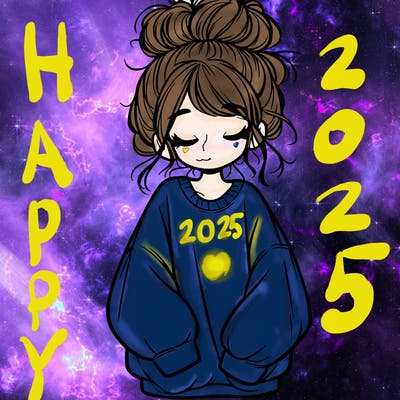 girl with baggy sweatshirt and messy bun