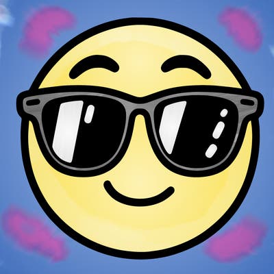 emoji with sunglasses