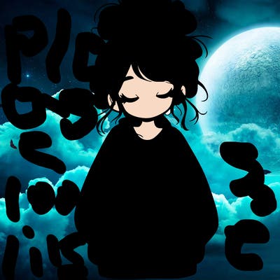 girl with baggy sweatshirt and messy bun