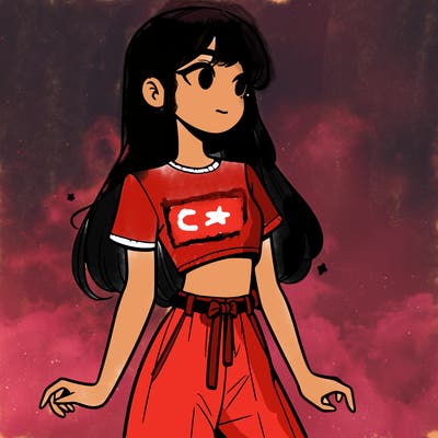 girl in a cute crop top