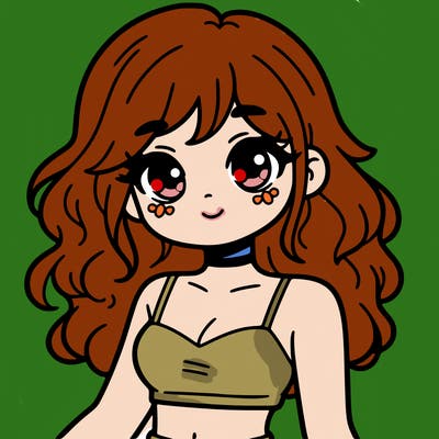 girl in a cute crop top