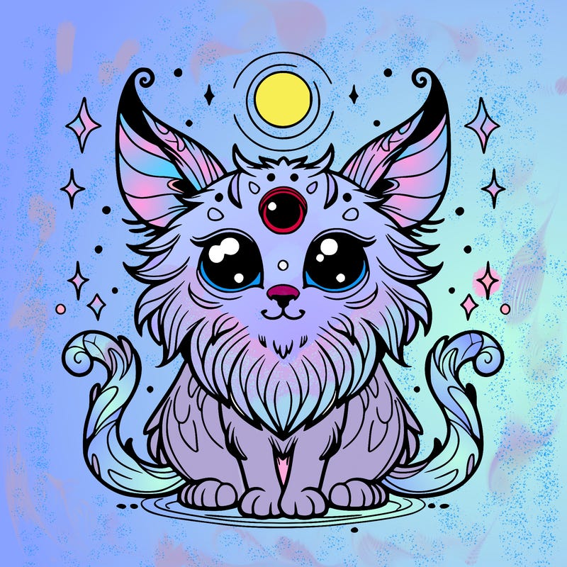 mystical cat creature