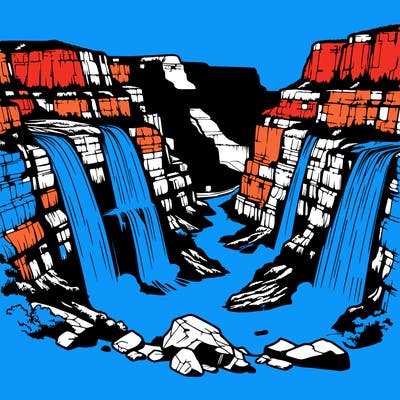 grand canyon waterfall