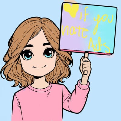 realistic girl holding up a sign