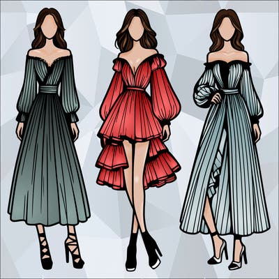 fashion models dresses