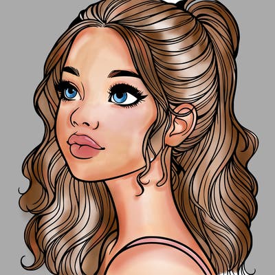 beautiful realistic girl