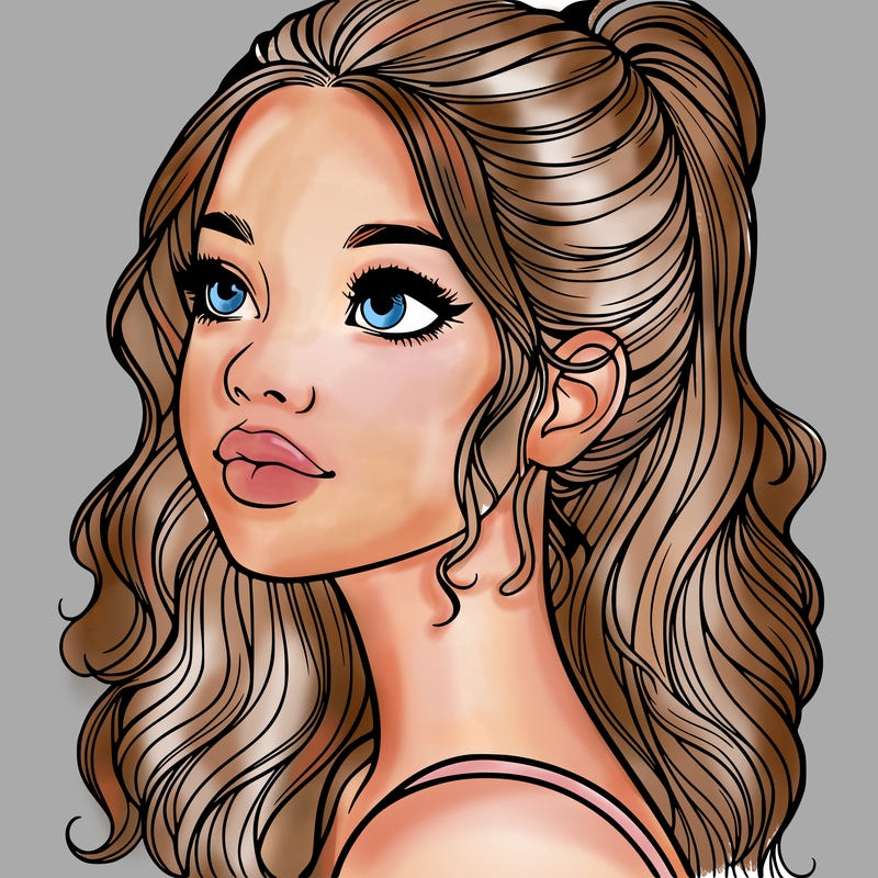 beautiful realistic girl