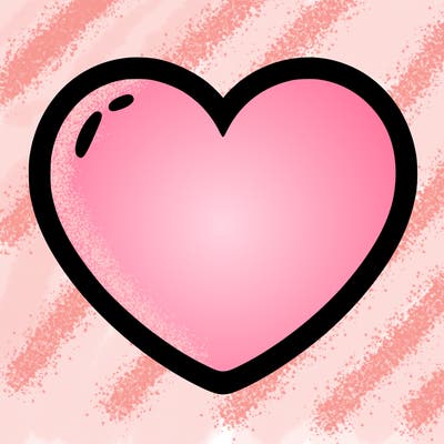 a blank heart