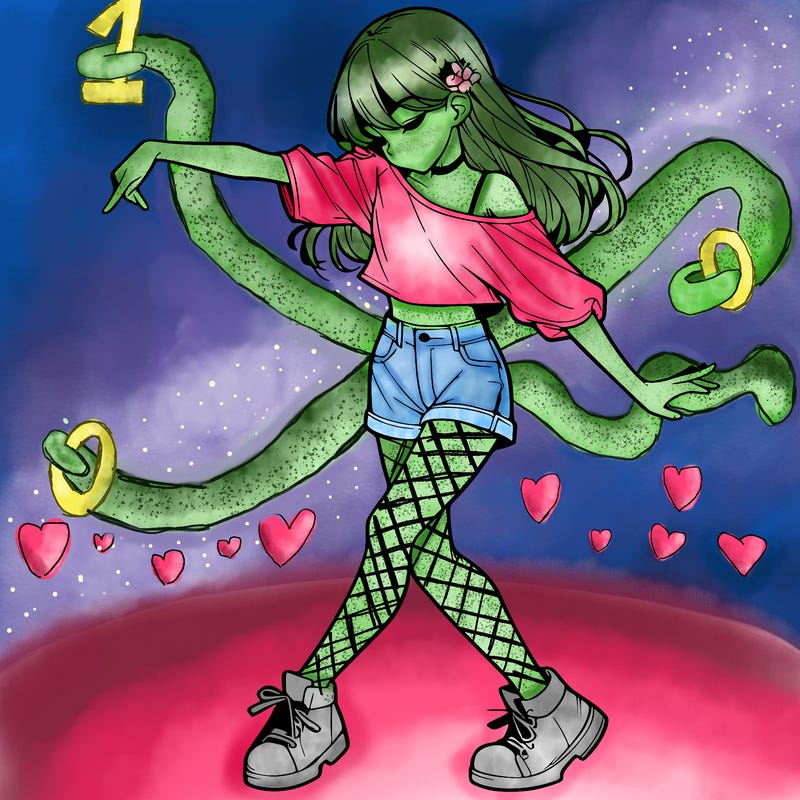 realistic girl danceing