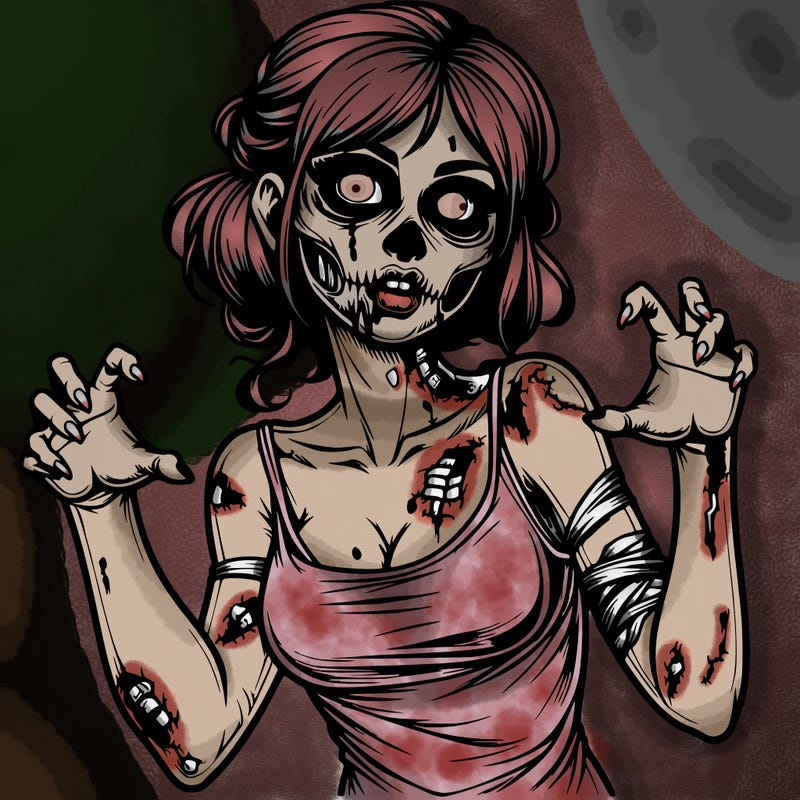 realistic zombie girl