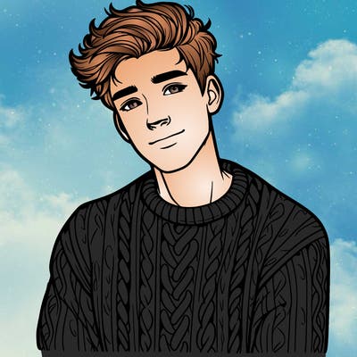 realistic guy with a beautiful jumper