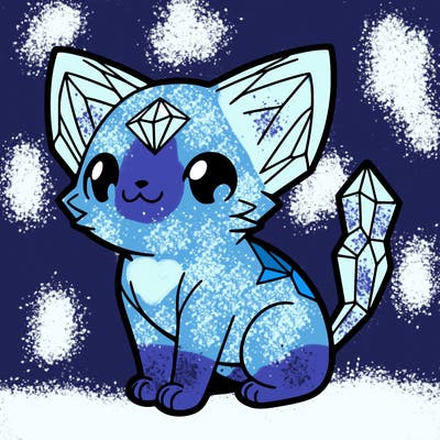 crystal kitten