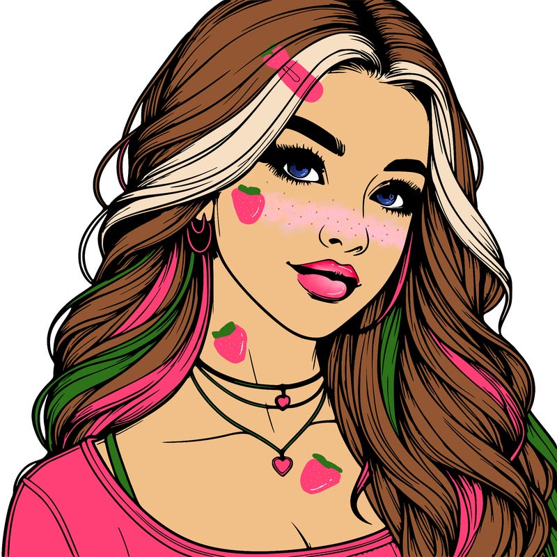 detailed realistic girl