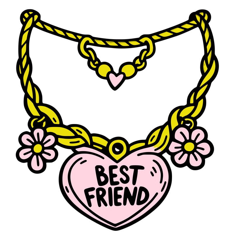 best friend necklace