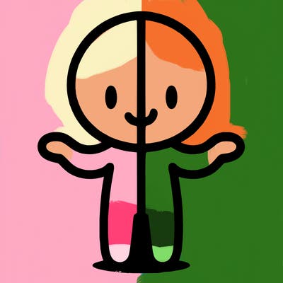 person split on half