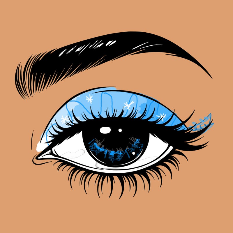 eye closed realistic