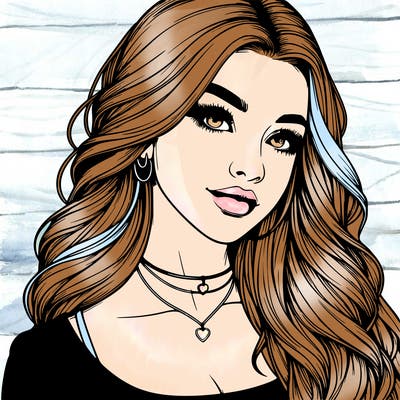 detailed realistic girl