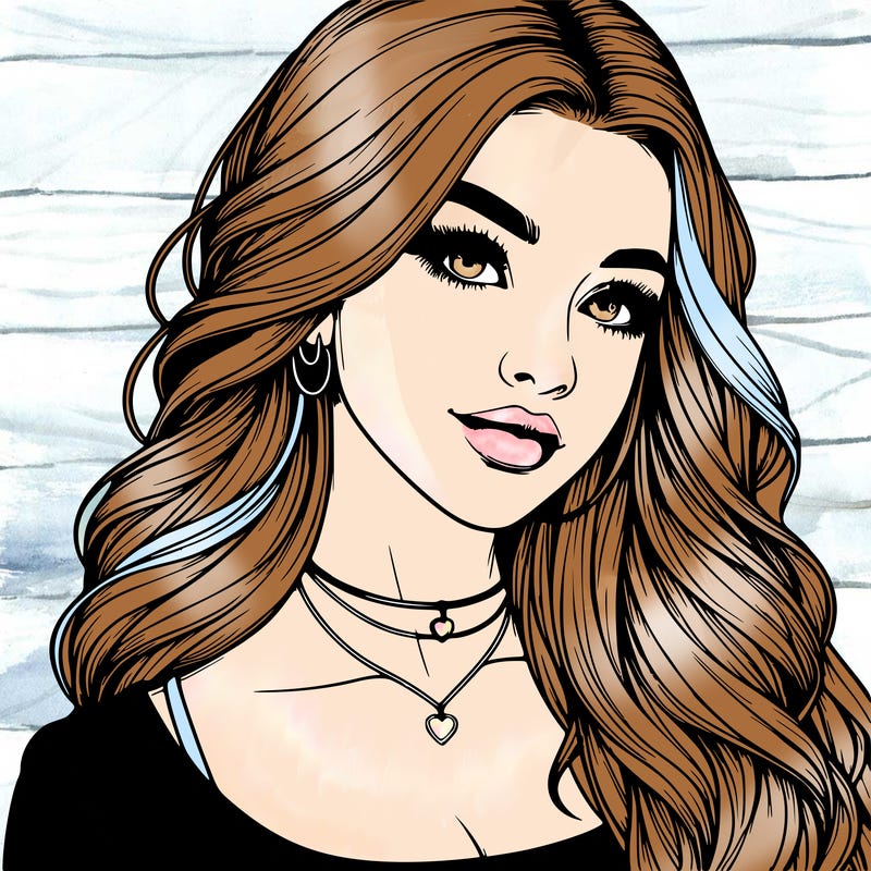 detailed realistic girl