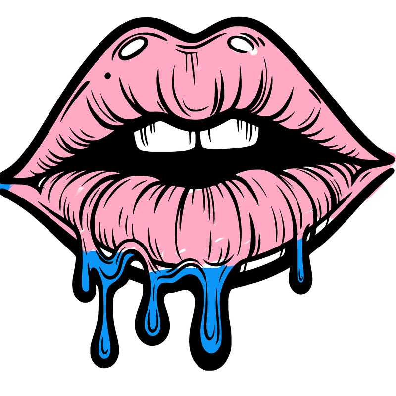 lips that look realistic and drip