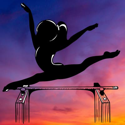 gymnastics girl on bar