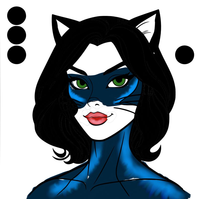 realistic cat woman