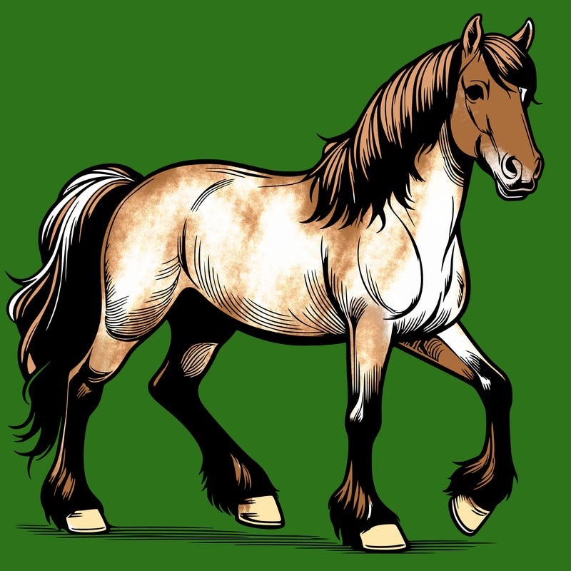 realistic horse
