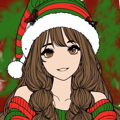 christmas girl realistic